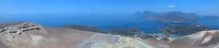 Aeolian islands from Vulcano crater by Hannah Calleja