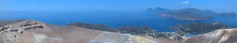 Aeolian islands from Vulcano crater by Hannah Calleja